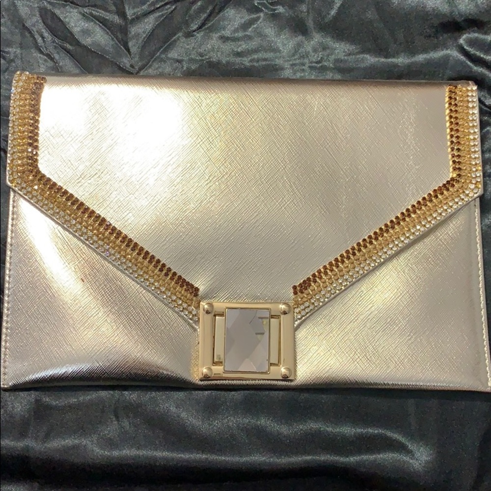 Charming Charlie’s Gold Clutch